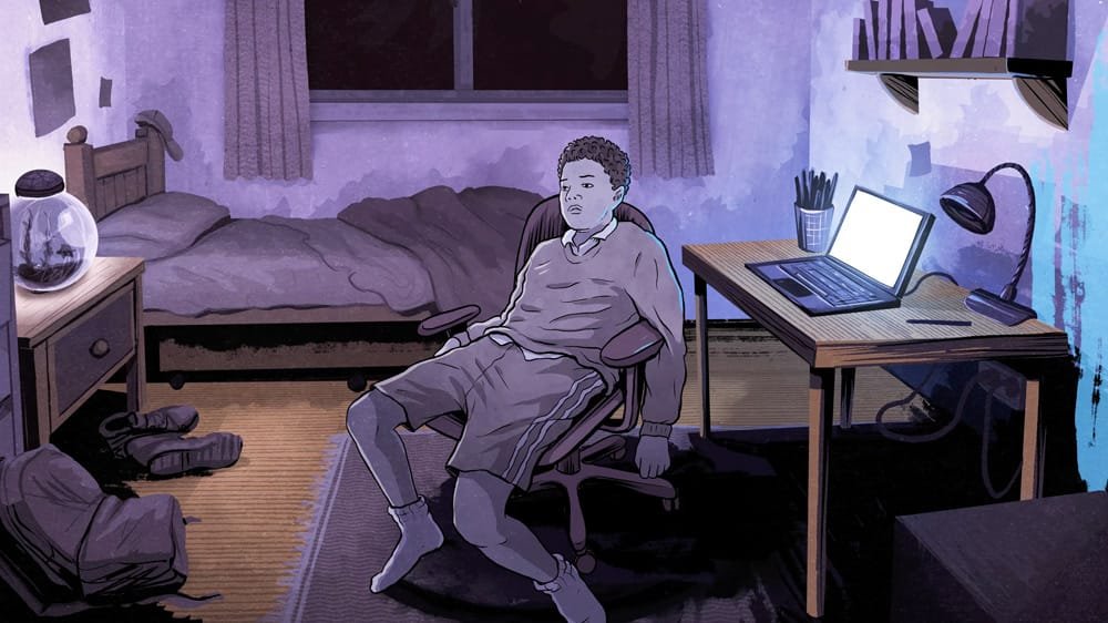 Brain Damage (still) art animation by Lauren Edmonds